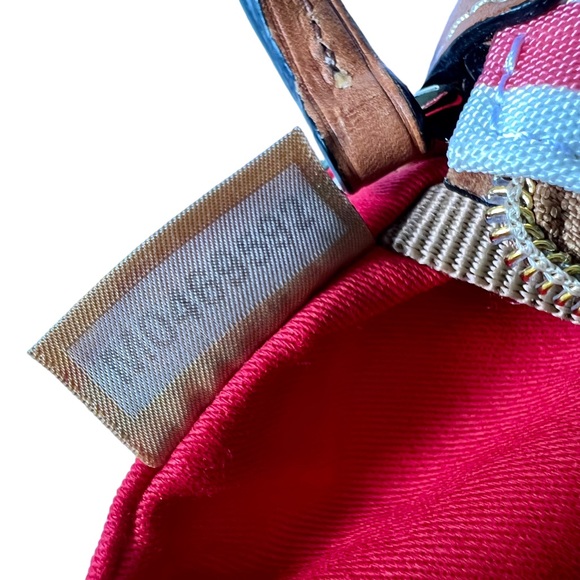 Dooney & Bourke Sullivan Striped Crossbody Bag Watermelon & White Stripe EUC - Picture 10 of 14